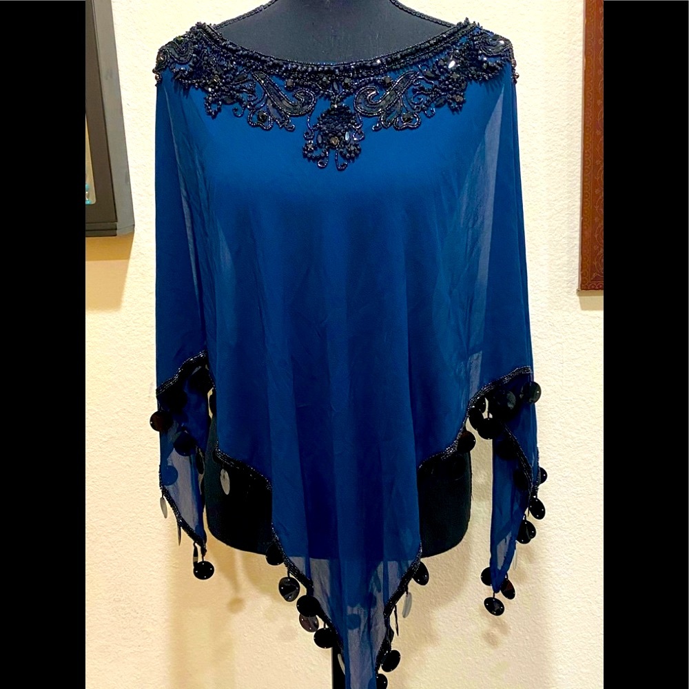 Mynah retro look in Navy & Black Kaftan NWT, OS